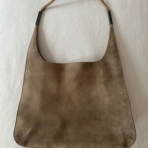Gucci Tan Leather suede Bag